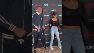 Alex Pereira teaches Nina Drama the Chama dance LOL | UFC 307 