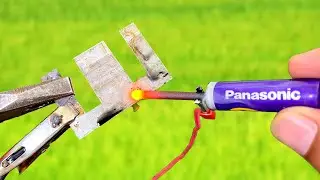 How To Make A Simple Welding Machine from 1.5V Battery at home! Amazing Idea