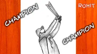 INDIA World cup trophy 2024 || How to draw t20 world cup 2024 trophy || T20 world cup 2024