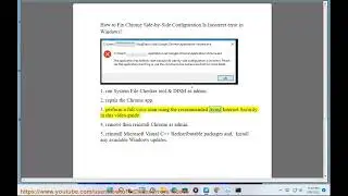 Fix Chrome Side-by-Side Configuration Is Incorrect error in Windows 11/10/8/7