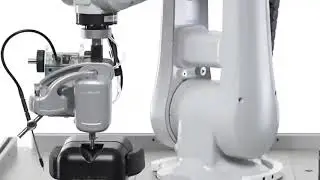 Robot for automatic soldering through hole components