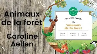 Animaux de la forêt - Caroline Aellen for Hachette // Adult Colouring Book Flip Through