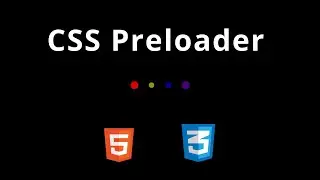 CSS Ball Preloader | HTML CSS