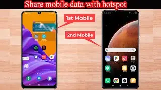 How to share mobile data to another mobile