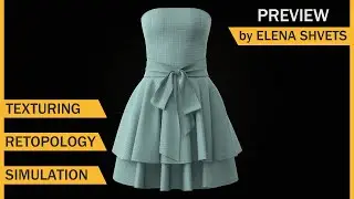 Short Dress Marvelous Designer Project