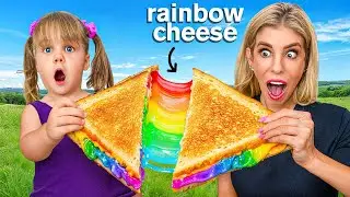 Eating RAINBOW Food Challenge!