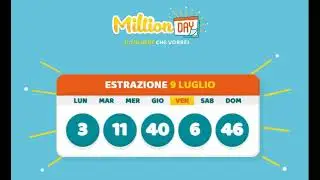 Estrazione Millionday 09-07-2021