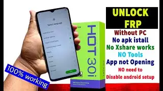 Infinix Hot 30i FRP Bypass | Infinix android 12 latest security FRP