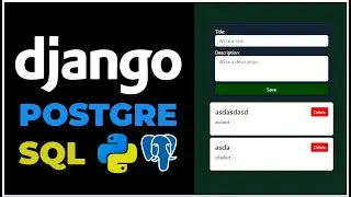 Django & PostgreSQL CRUD