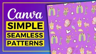 EASIEST Way EVER To Create Seamless Patterns In Canva