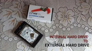 Convert an Internal Hard Drive into External Hard Drive | SATA