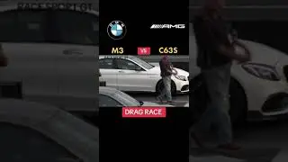 BMW M3 vs Mercedes C63S DRAG RACE SHOWDOWN