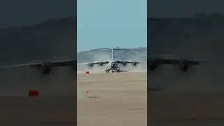 Cargo Aircraft Landing on Beach