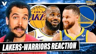 Lakers-Warriors Reaction: LeBron James & LA CRUISE PAST Steph Curry & Golden State | Hoops Tonight