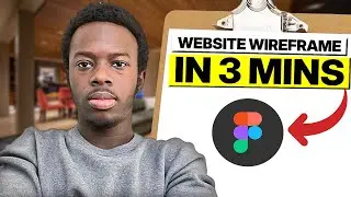 How To Design a WEBSITE Wireframe In 3 Mins (Figma)