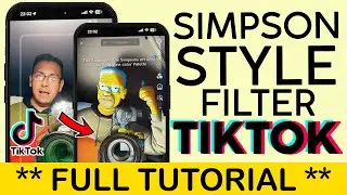 How to Turn Yourself into Simpson Character on Tiktok | Simpson Style Filter Tiktok 2023