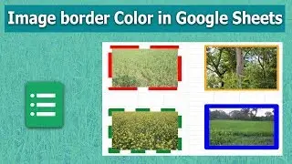 How to change Border Color of Image in Google Sheets