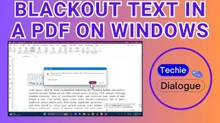 How to Blackout Text in a PDF on Windows 11