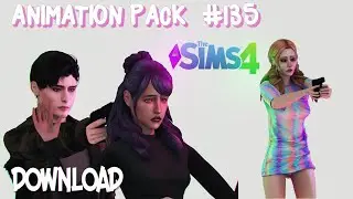 [The Sims 4] Animation Pack  135 (DOWNLOAD)  TALK, gun, couple