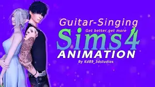 Sims 4 Guitar-Singing- Blender Animation (FREE)