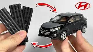 Создание Hyundai Tucson из пластилина за 8 минут своими руками