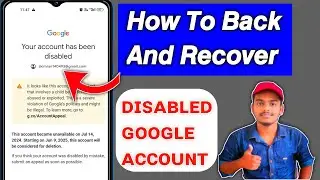 Google account has been disabled |gmail disabled how to enable | disable account ko recover kase kre