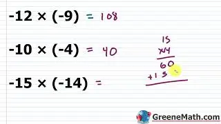 Pre-Algebra Lesson #21 Multiplying and Dividing Integers