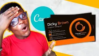 Professional Business Card Design in Canva + Mockup - African Geek