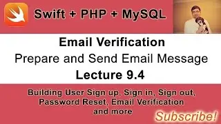 Email Verification Feature. Video 4. Swift + PHP + MySQL