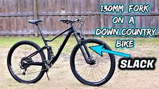 I OVER FORKED MY CHINESE CARBON MOUNTAIN BIKE 130mm | Manitou Fork Problem | TRIFOX