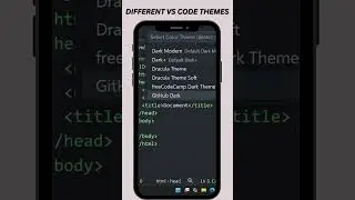 Top  VS Code Themes Shown | Best Visual Studio Code Themes for Coding (2024) #coding #webdevelopment