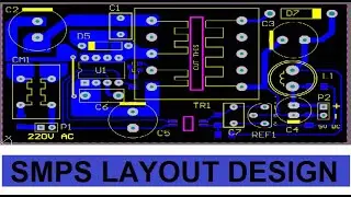 SMPS-6 layout design single layer