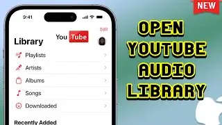 How to open youtube Audio Library on iPhone || youtube audio library mobile Phone