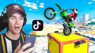 Recreating VIRAL GTA 5 STUNTS On Tik Tok! #20