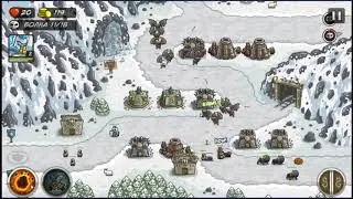 Kingdom RUSH. Прохождение #5. Пауки и Йети в зимней локации.