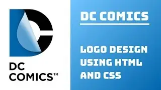 DC Comics Logo Design Using HTML And CSS