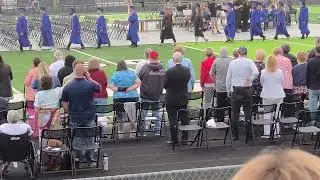 4K: River Bend High School 2023, Graduation class approaching seats, Fredericksburg, VA, Go Bears!