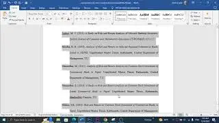 Basic for Format APA Hanging Indent and Alphabetize Style in References
