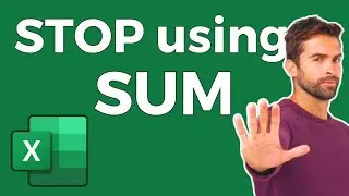 Stop using SUM in Excel. Switch to SUBTOTAL