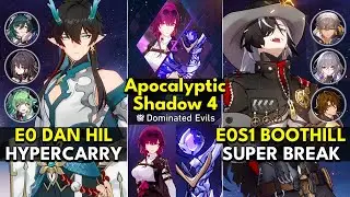 E0 Dan Heng IL Hypercarry & E0S1 Boothill Super Break | Apocalyptic Shadow Floor 4 3 Stars | Honkai