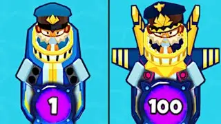 Level 1 Vs. MAX Level 100 SUBMARINE Paragon! (Bloons TD 6)