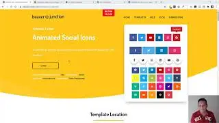 How to get animated social Icons for Beaver Builder