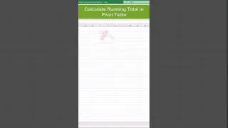 How to Calculate Running Total in Pivot Table 