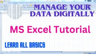 MS Excel Tutorials |Learn All Basics| Step by Step