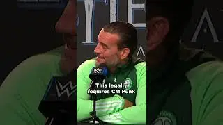 CM Punk Legally Has to be Nice