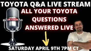 Toyota and Lexus Live Stream Q&A