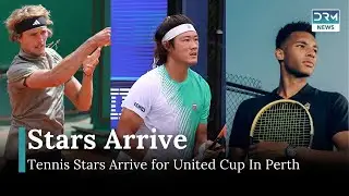 Tennis Stars Arrive for United Cup in Perth | News Today | DRM News | AD13