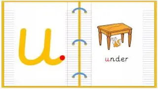 Lowercase Alphabet Letter U Learn to Read and Write