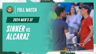 Alcaraz vs Sinner 2024 Men's semi-final Full Match | Roland-Garros