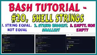 Bash Tutorial for Strings | Strings Bash Script | Shell Scripting Tutorial | Shell Scripting Linux